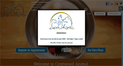 Desktop Screenshot of crestwoodvethospital.com